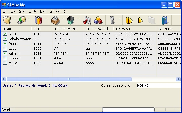 SAMInside - Powerful Tool to Recover Windows Password